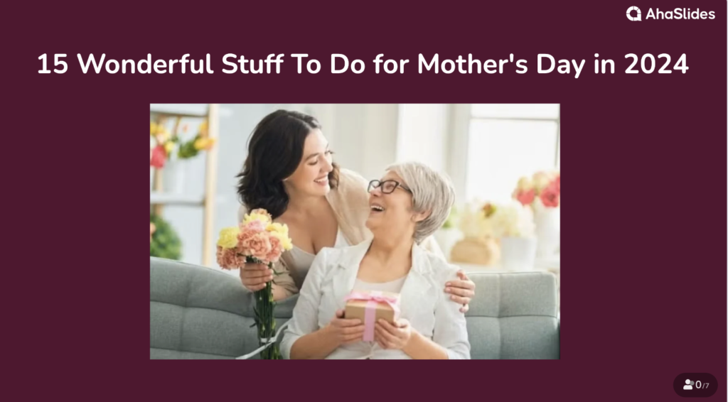 Stuff To Do for Mother's Day